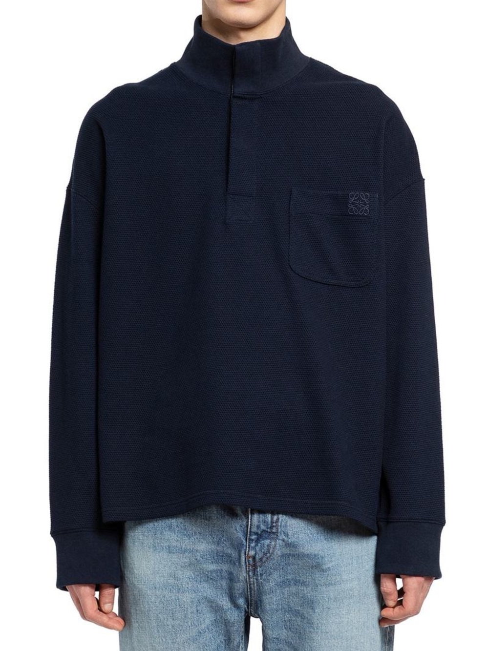 LOEWE mens polo navy blue